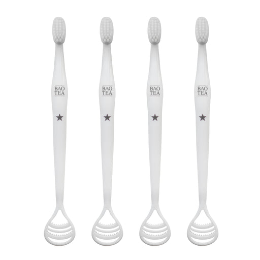 Bundle of 4 All-in-one Toothbrush & Tongue Cleaner