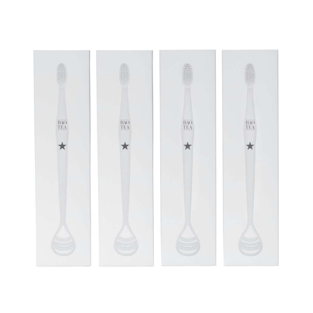 Bundle of 4 All-in-one Toothbrush & Tongue Cleaner
