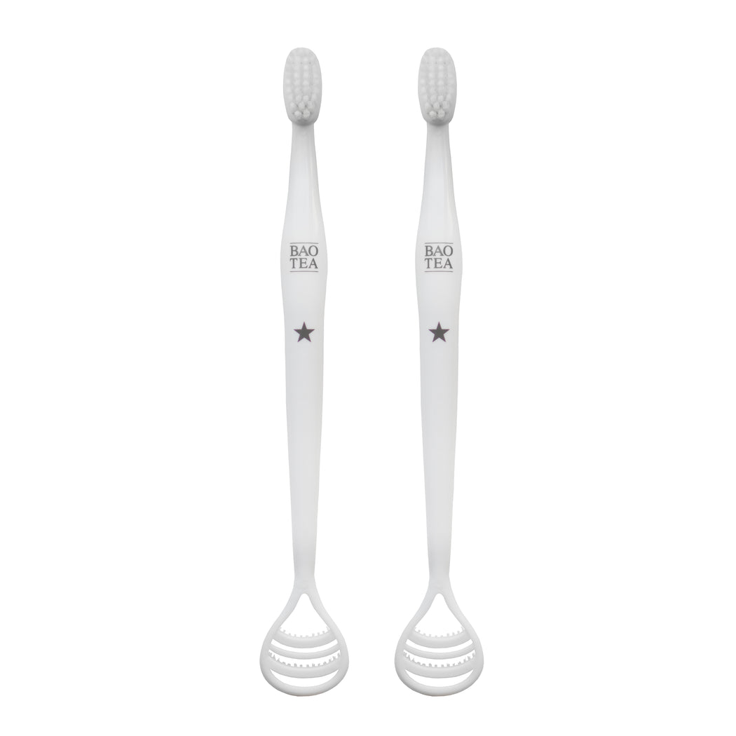 Bundle of 2 All-in-one Toothbrush & Tongue Cleaner